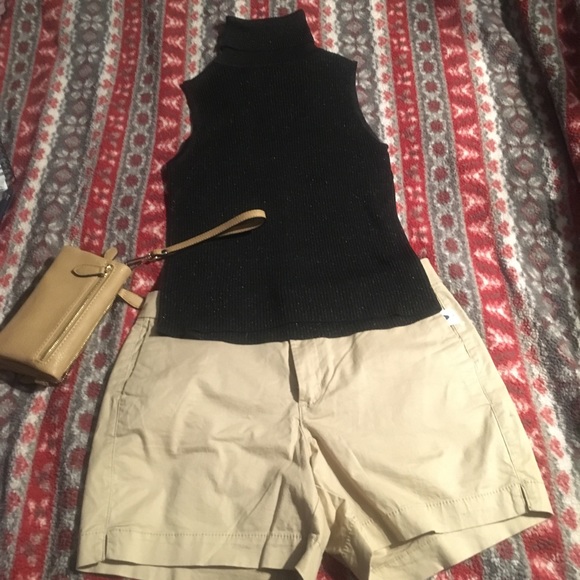 NWOT silk turtleneck black shine - Picture 2 of 7